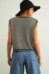 Pinstripe knit Tank