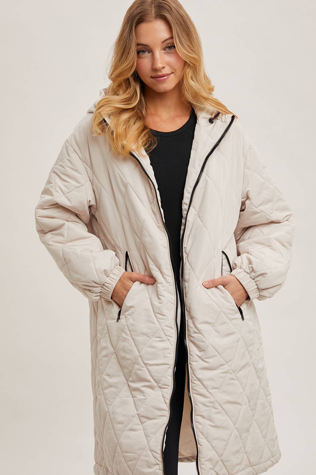 Long Quilted Puffer Coat