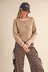 Teal 2 tone Cardigan