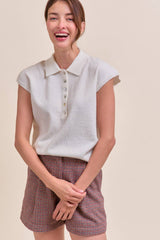 Cap Sleeve Sweater OAT