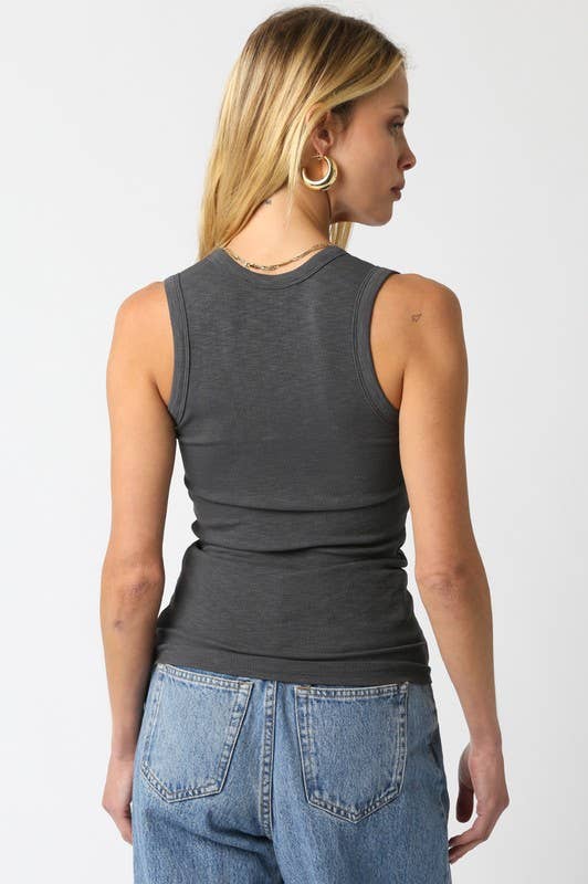 Kelsey Tank Top: Ecru