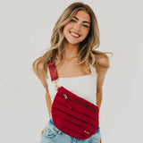 Jolie Puffer Bum Bag: Olive