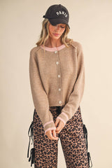 Teal 2 tone Cardigan