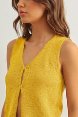 Beige Knit Vest