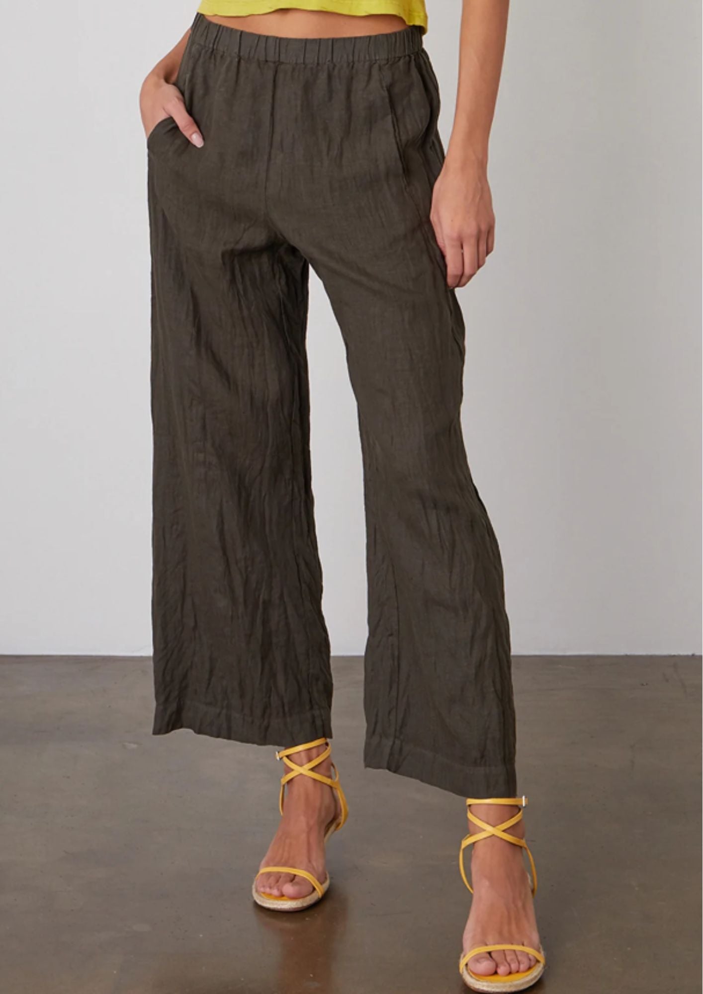 Linen Straight Leg Pant