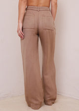 Clean Hem High Waist Pants